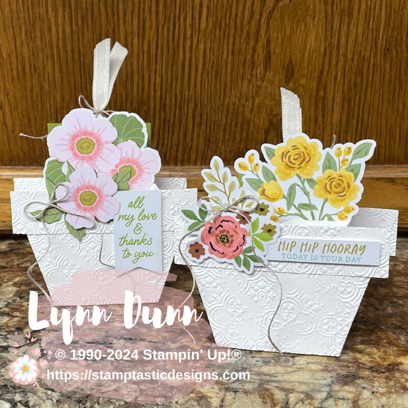 D Pop Up Flowerpot Card Lynn Dunn Stamptastic Designs Llc