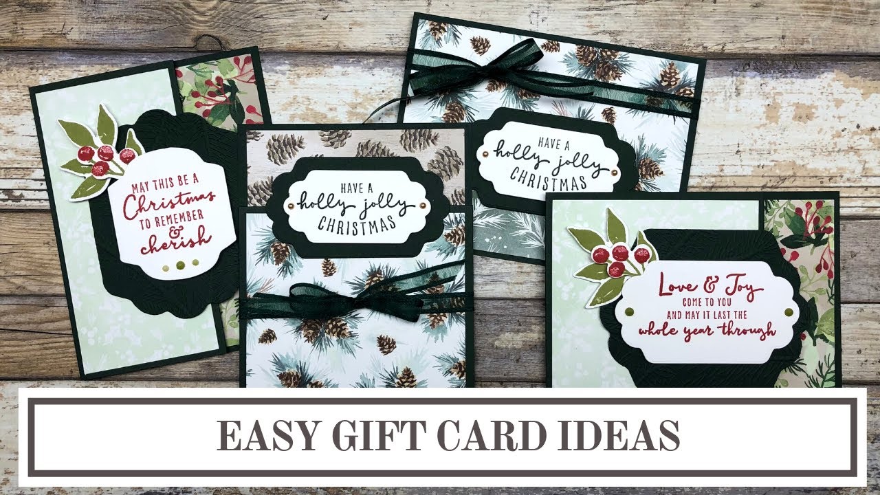 Easy Gift Card Holder Ideas - Painted Christmas - Lynn Dunn
